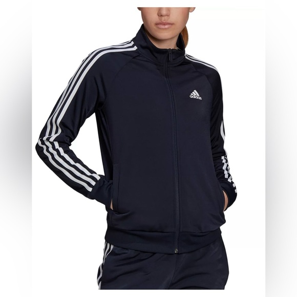 adidas Jackets & Blazers - NWOT Navy Blue Adidas Zipper Zip-Up Track Jacket - Small